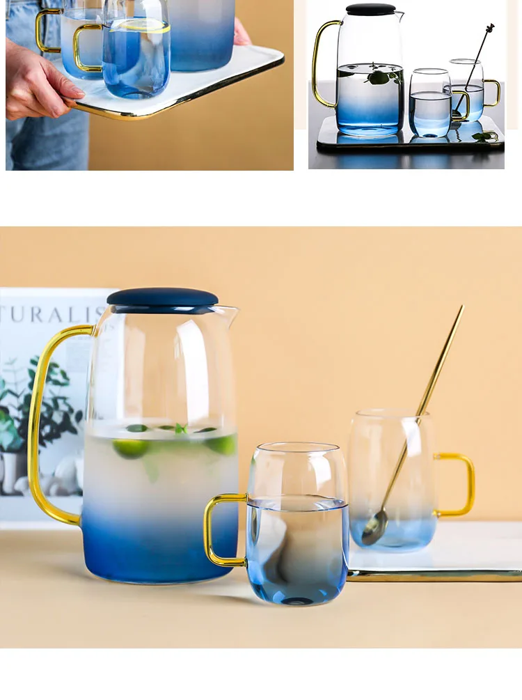 ANTOWALL стеклянный холодный чайник бытовой термостойкий высокой температуры взрывозащищенный холодный большой емкости чайник для воды