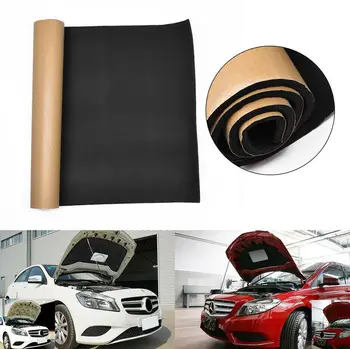 

1X1 Meter 5mm Auto Car Rubber Self Adhesive Noise Heat Shield Insulation Sound Deadener Blocker Noise Proofing Foam Mat Material