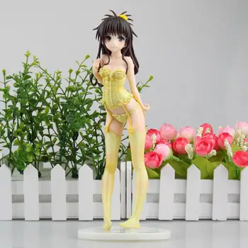 

Anime To love ru Yuuki Mikan Wedding Dress Ver PVC Action Figure Collectible Model doll toy 24cm