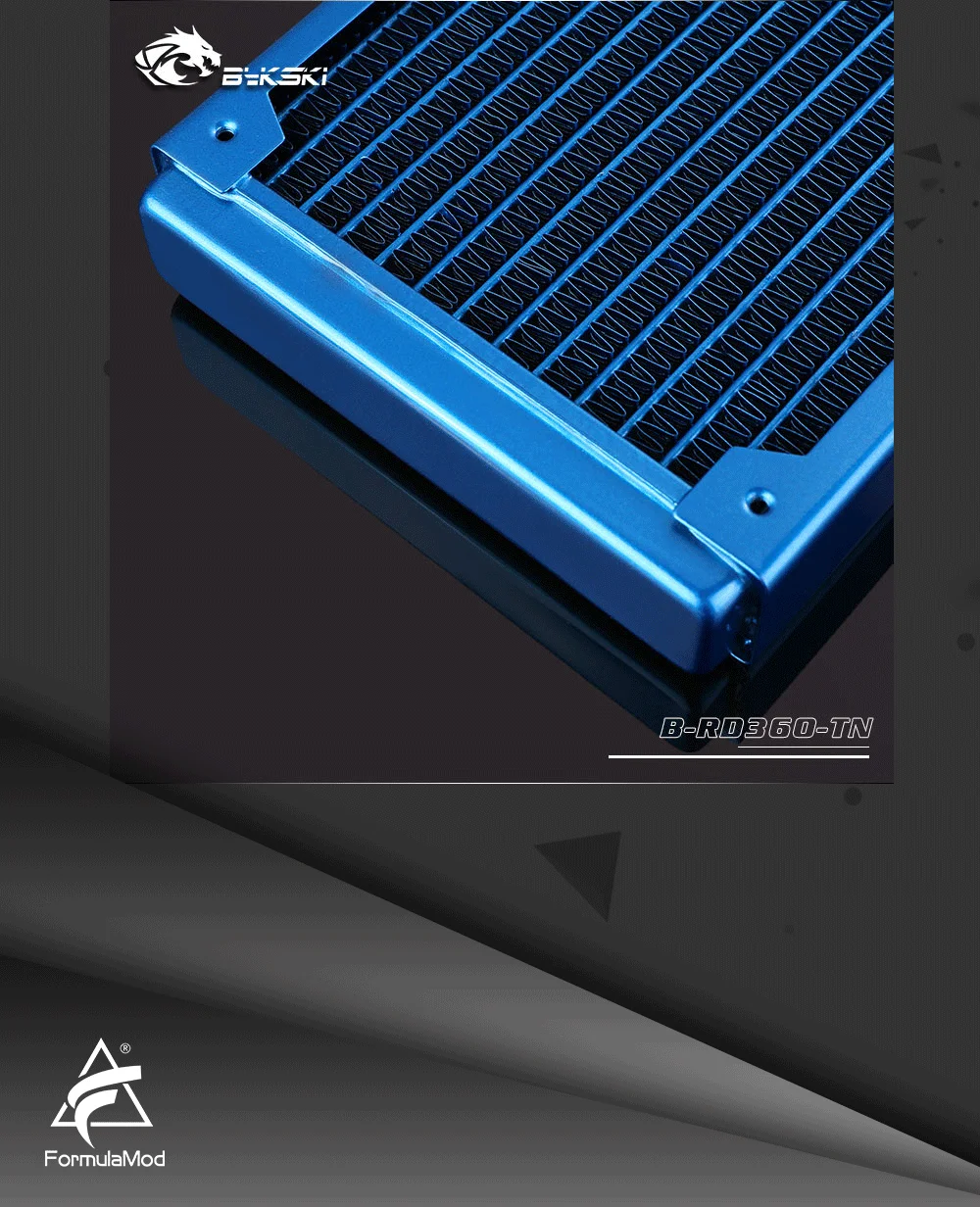 Bykski B-RD360-TN, 360mm Single Row Radiators, 29mm Thickness, Standard Water Cooling Radiators , Suitable For 120*120mm Fans  