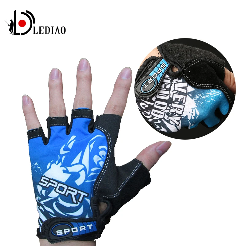 LEDIAO Рыболовные Перчатки Нескользящие дышащие тонкие перчатки с защитой рук