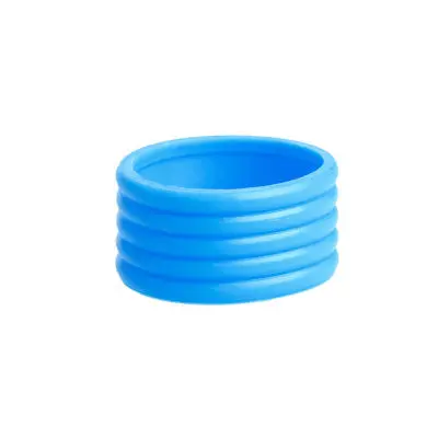 1 шт. Теннисная ракетка Ручка Силиконовое кольцо теннисная ручка эластичный протектор Overgrip прикрепляющиеся круглые поглощающие регулируемые кольца - Color: blue