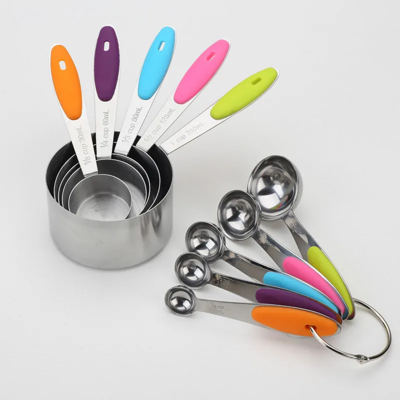 

Measuring Cup Stainless Steel Kitchen Measuring Spoon Scoop For Baking Tea Coffee Kitchen Accessories Measuring Tool Set