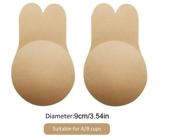 Push up 9cm beige Накладки на соски, наклейки для подтяжки груди, лепестки, многоразовые силиконовые накладки на соски, круглые накладки на соски - Цвет: Push up 9cm beige