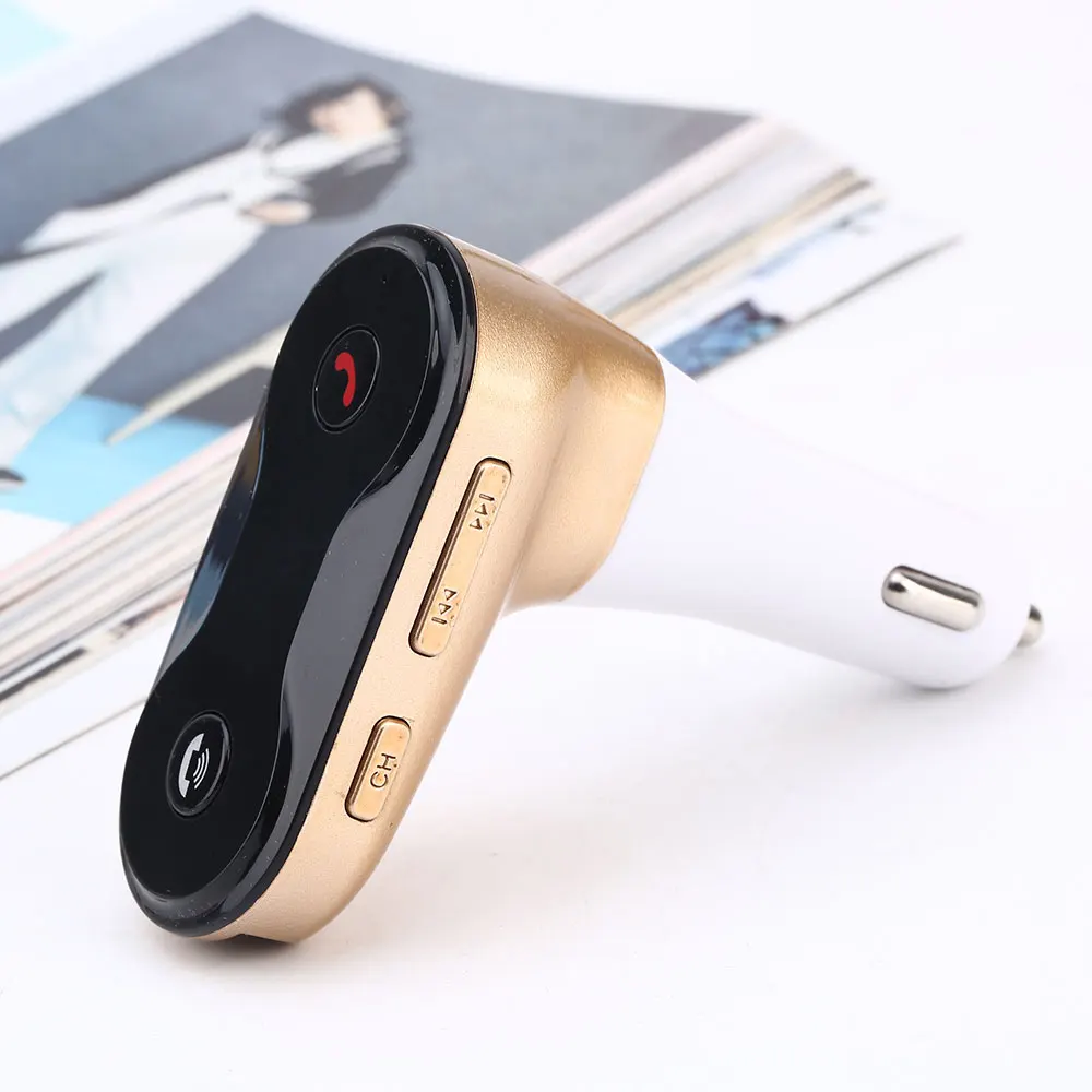 Vehemo 3.5mm with Mic Car FM Radio Car Mp3 Player Adapter Bluetooth Car MP3 Music Calling Portable Audio