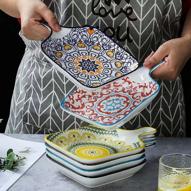 Ceramic Decoration Plate Bowls Handmade Ceramic Bowls Plates