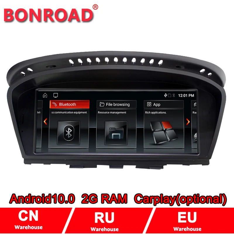 Bonroad Android 10 0 carplay Автомобильный мультимедийный видеоплеер для BMW 5 серии