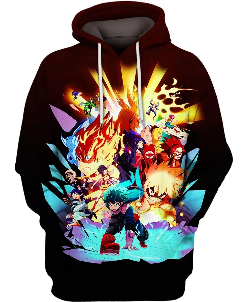 hoodies PLstar Космос аниме мой герой Academy hero Quirk викторины 3d толстовки/Толстовка зима осень забавные длинные selvee уличная одежда - Цвет: hoodies