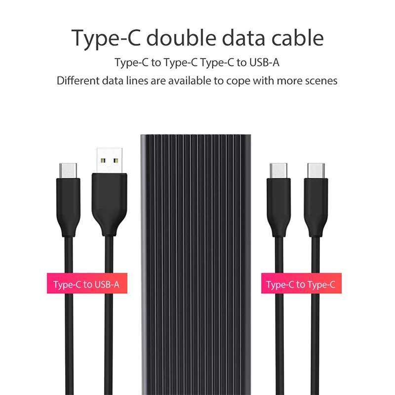  USB3.1 Gen2 (10 Gbps) Typ-C zu M.2 SSD NVMe Fall aluminium NGFF PCIe M-Schlüssel SSD Gehäuse Unters