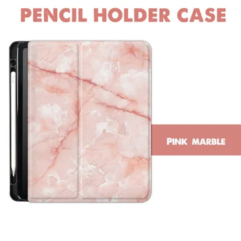

Pink marble Pencil holder case Flip Cover For iPad 6th 7th 2018 Pro 9.7 11 2020 air 10.5 12.9 10.2 Mini2 3 4 5 2019 Tablet Case