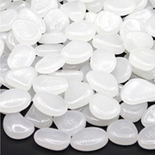 100X светящийся камень галька светится в темноте сад аквариум Декор Высокое качество