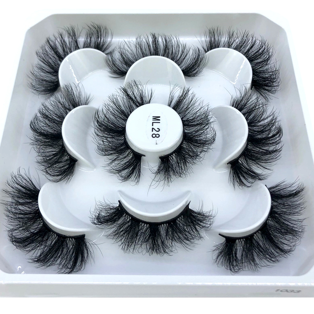 5 pairs natural false eyelashes fake lashes long makeup 3d mink eyelashes eyelash extension mink eyelashes for beauty