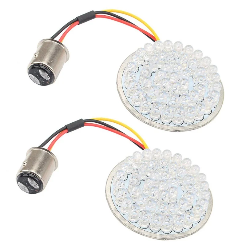 Bullet Style Rear Brake Light LED Turn Signal Kit With 1157 Base For Motorcycles Led Running Turning Light
