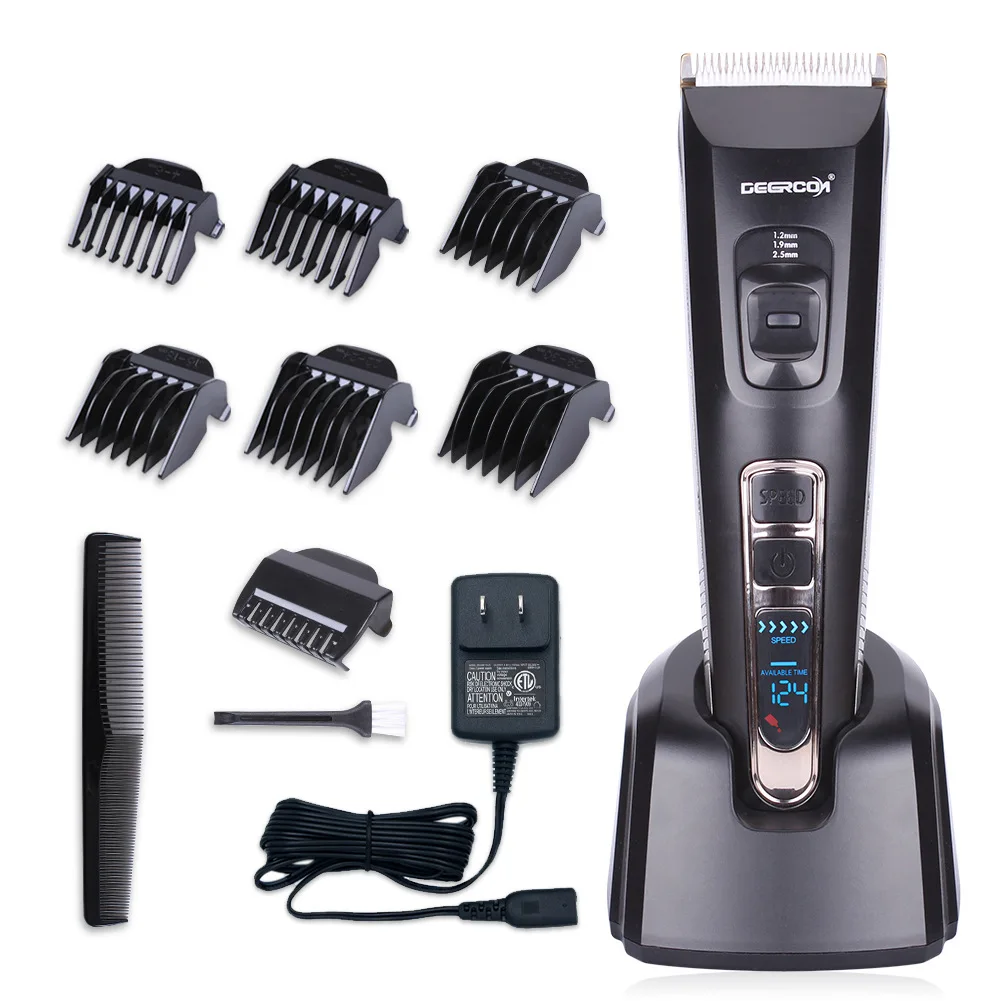 New Products HC-578LED Digital Hair Clipper/Universal Hair Scissors/Multi-Shift Fine-tuning Electric Fader/ Supply O