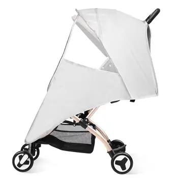

Baby Stroller Rain Cover Windshield Umbrella Warm Waterproof Weather Shield Stroller Protection Cover With Storage Pouch