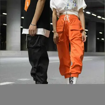 

Pants Harem Joggers Harajuku Sweatpant Trousers Men Pocket Hip Hop Pocket Cargo 2020 Hot Sale Solid Color Fashion All-Match