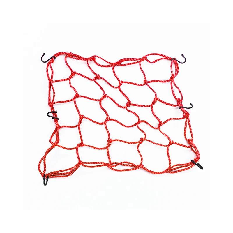 40x40 см Универсальный мотоциклетный багажный сетчатый ремень прочный светоотражающий, для мотокросса светоотражающий шлем сетка для багажника фиксированная веревка для шлема - Цвет: Красный