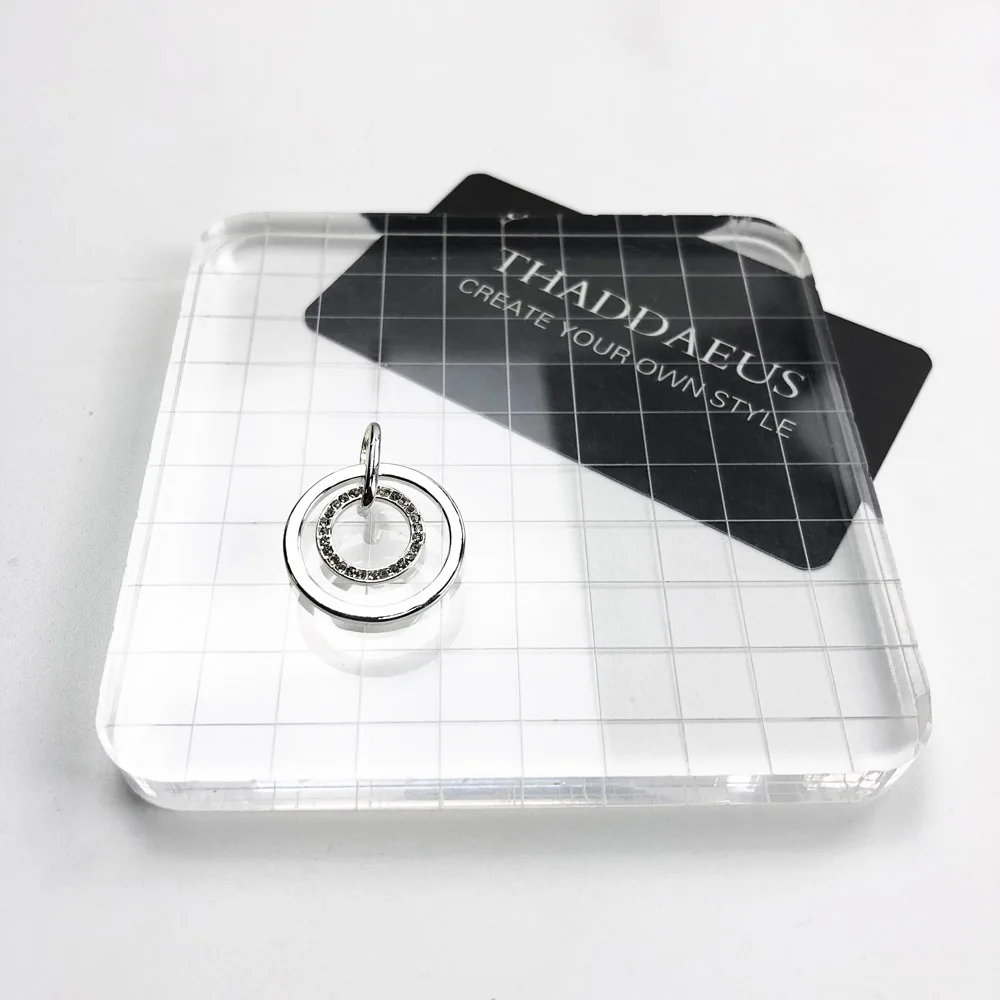 Pendant Circles Pave 925 Sterling Silver Accessories Gift For Women pendant necklace silver pendant