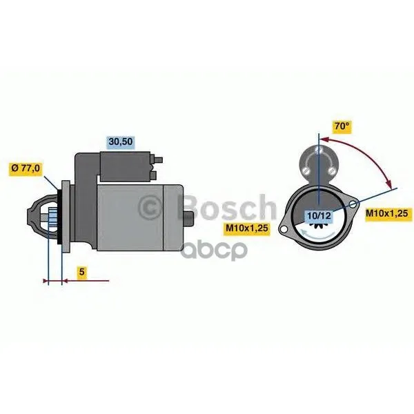 Стартер 12v 2.2kw Bosch арт. 0986022720