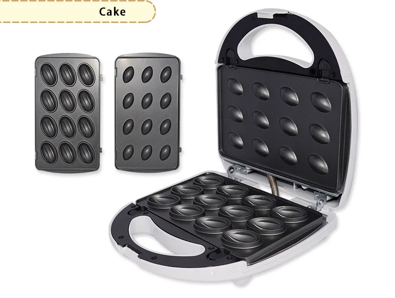 4in 1 гайка вафельный Электрический грецкий орех; торт автоматического Хлебопекарная машина для выпечки сэндвич железа тостер, Завтрак Посуда для духовки