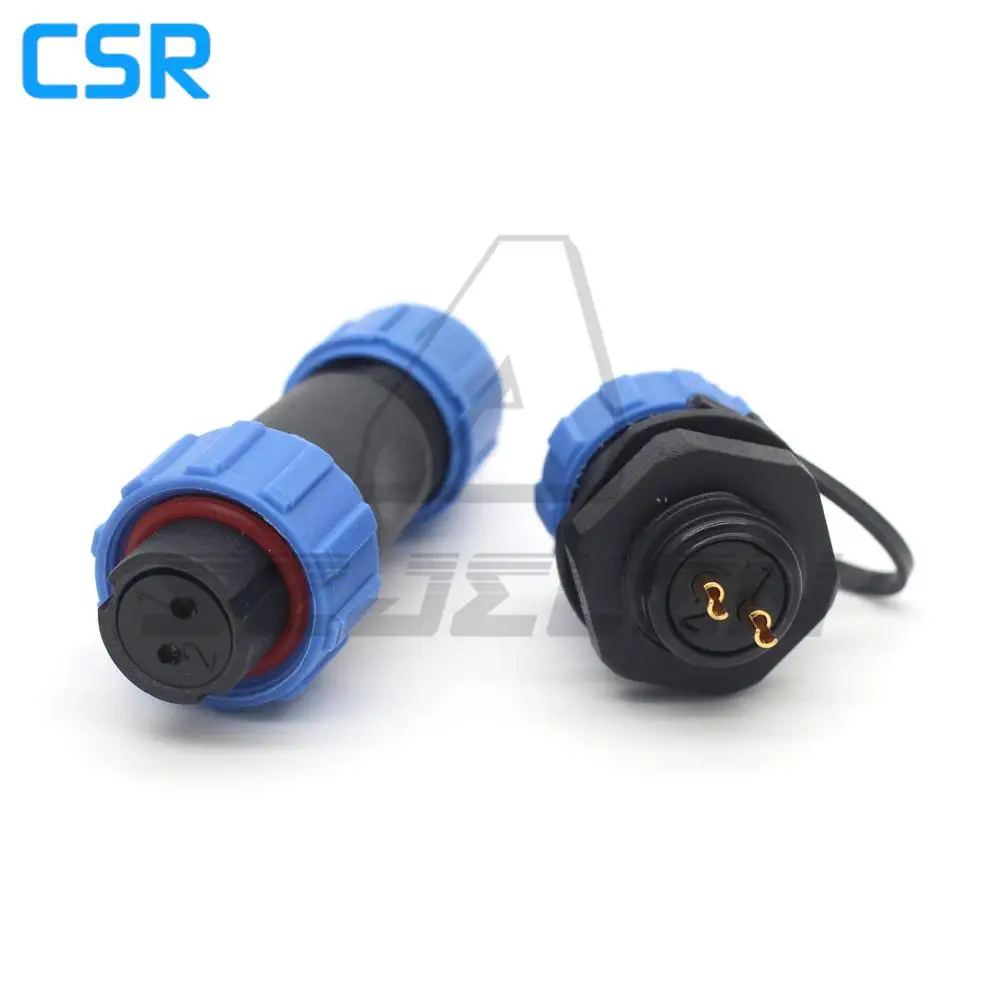 SP13 Водонепроницаемые электрические кабельные разъемы 2 контактный разъем