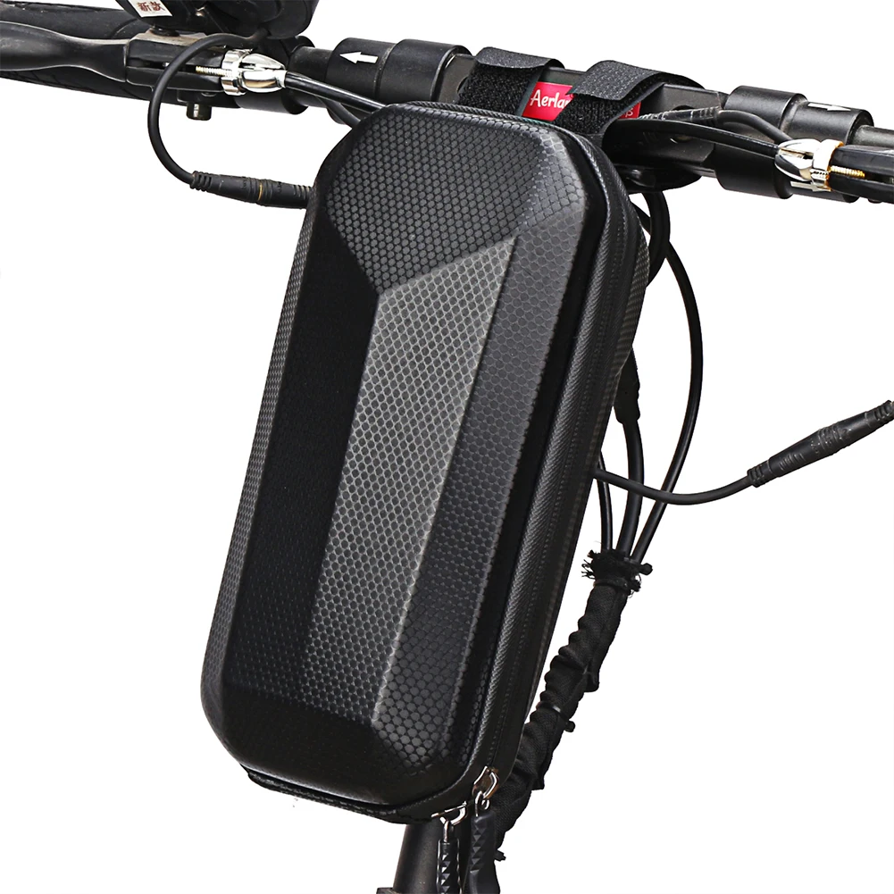DRELD Sac De Rangement Étanché 3L Pour Scooter Électrique - Pochette Guidon Imperméable Vélo Électrique, Trottinette Et Vélos D'Équilibre - Noir Élégant Et Pratique