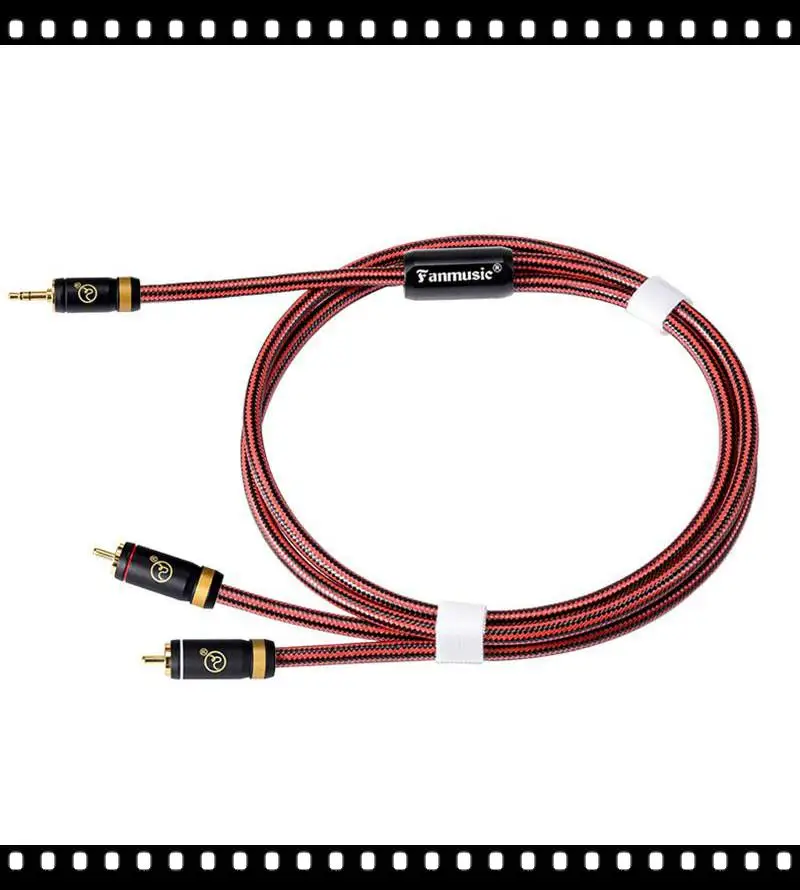 Фото USB-кабель для передачи сигнала улучшенной версии с 3,5 стерео на 2RCA №1
