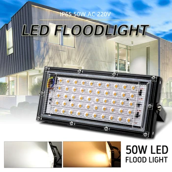 

50W LED Flood Light 6500K 3000K Flood Light Outdoor Searchlight Spotlight IP65 Waterproof LED Street Light Landscape Lighting