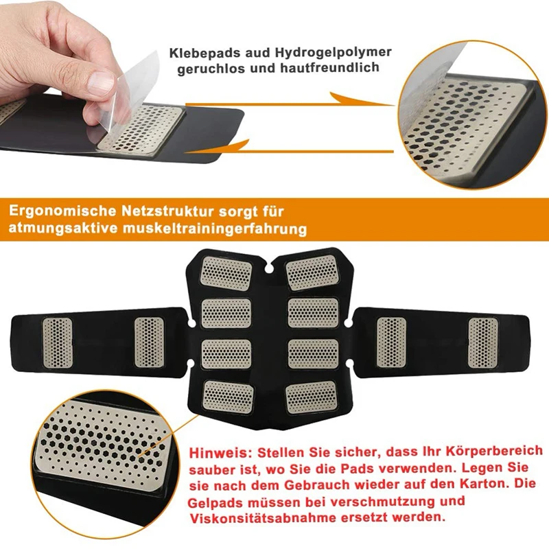 Electroestimulador Muscular Muscle Stimulator EMS Trainer Massager Vibration Fitness Belt Body Shaper Home Gym Workout Equiment