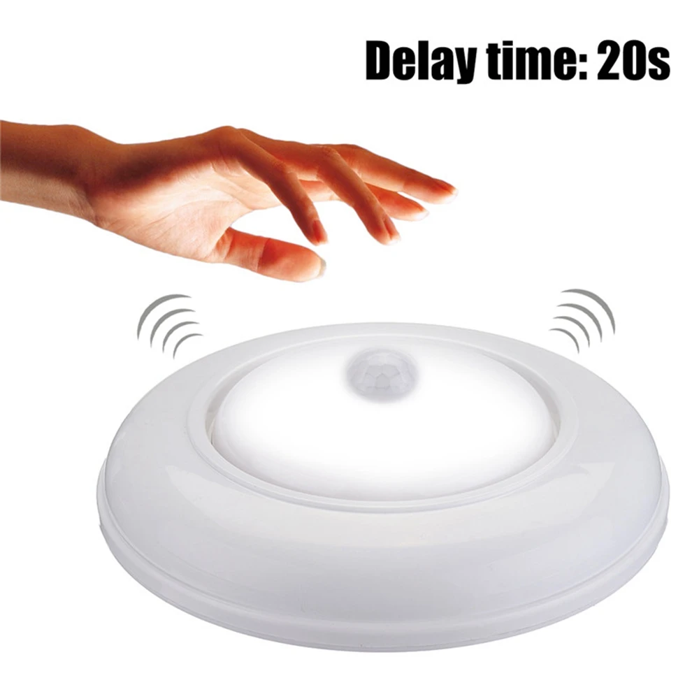  Batteries Powered 17 LED PIR Sensor Infrared Ceiling Light Home Lamp Human Body Motion Induction +  - 4000060506731
