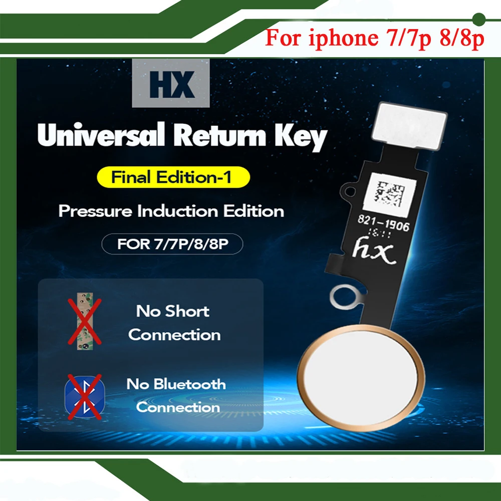 

the Newest HX JC YF Universal home button For iphone 7 7plus 8 8plus return back to main Menu Wake up Siri No touch ID function