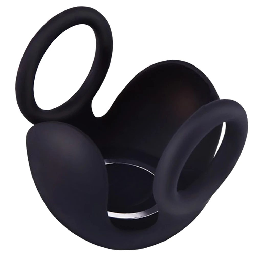 Silicone Testicle Scrotum Restraint Massager Vibrator Delay Ejaculation Lasting Penes Ring Sleeve Lock Condom Chastity Device 