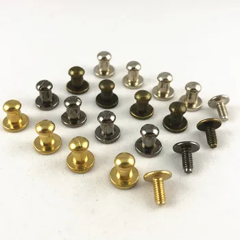 

YORANYO 100 Sets 8X5X8MM Mixed Color Round Bottom Spikes Metal Studs Rivets Screwback Spots Cone Spikes Leather Craft DIY Making