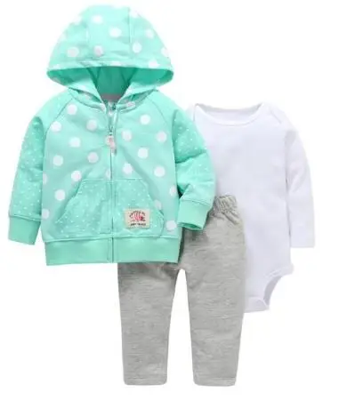 Детский комбинезон из хлопка боди с длинным рукавом теплая куртка и штаны