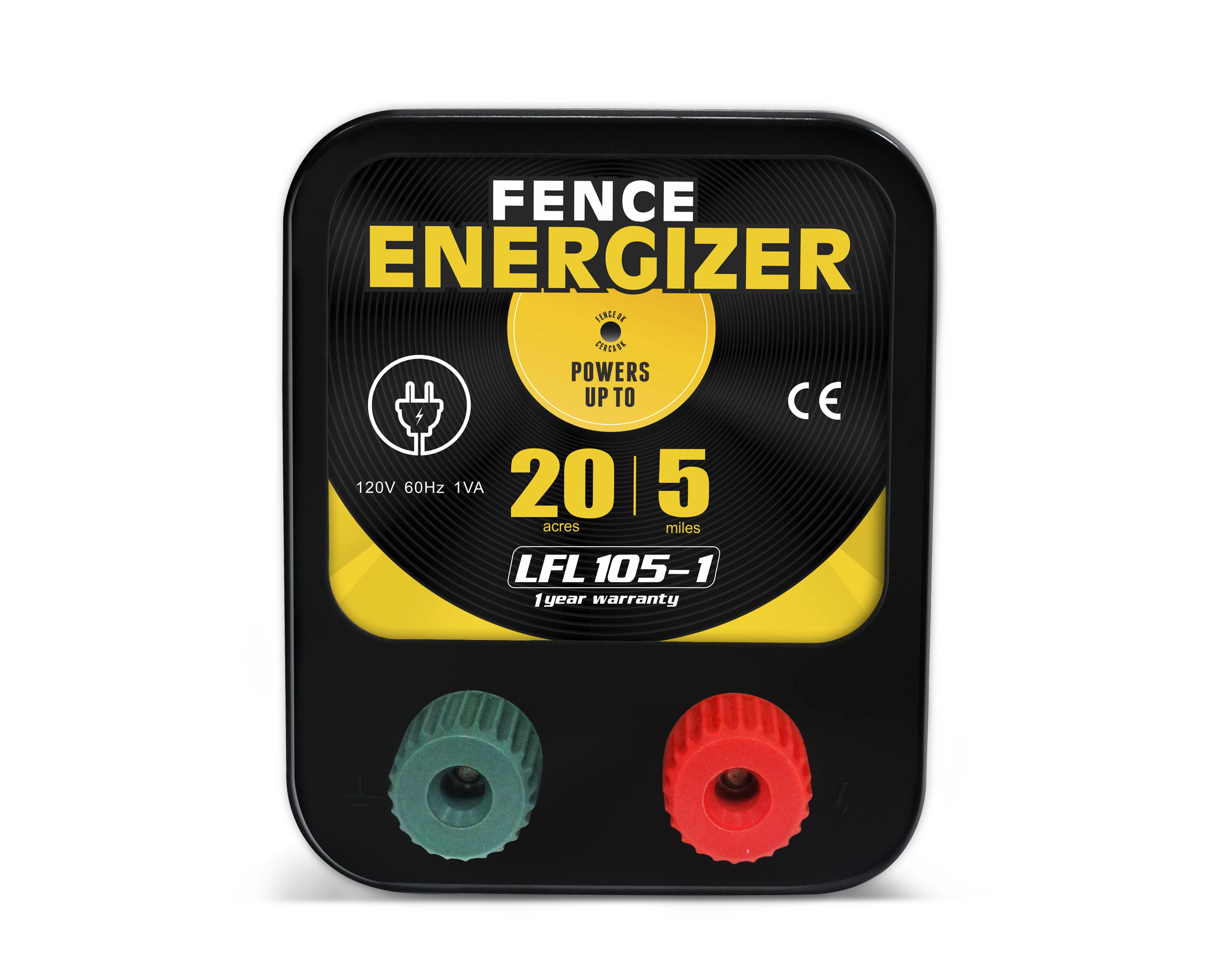 LyditeElectricFenceEnergizerFencingChargerACPowered5Mile20