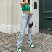 Women Jeans High Waist Stretch Skinny Denim Trousers 2021 Blue Retro Washed Fashion Sexy Elastic Slim Pencil Pants Oversize