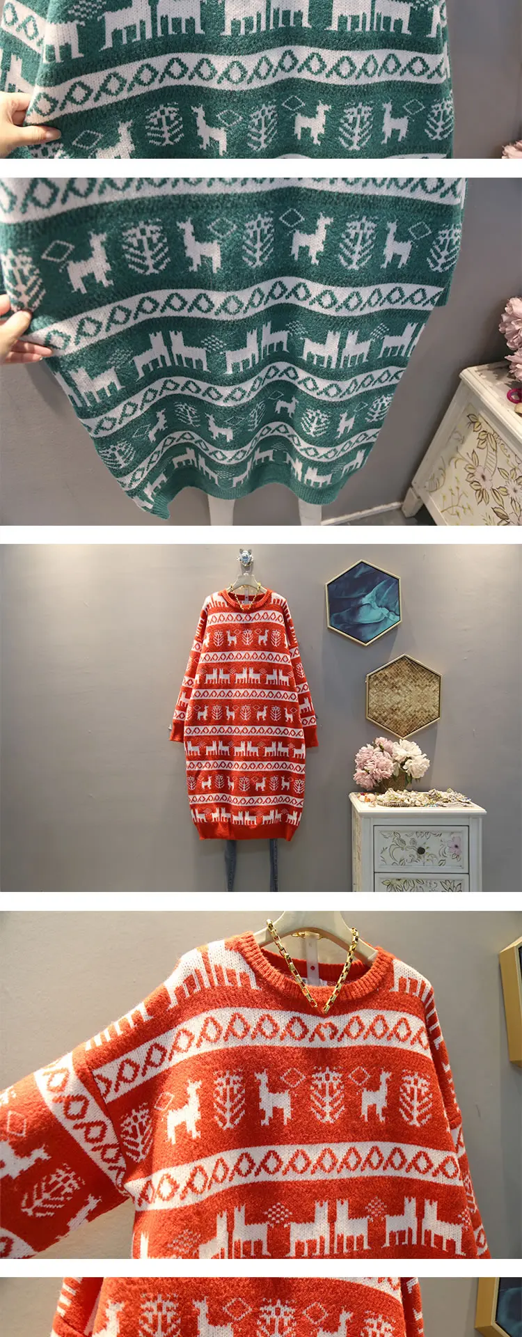 XITAO платье с рисунком из мультфильма модное женское платье весенний Пуловер длинный рукав маленькое свежее повседневное свободное трикотажное платье DMY2499