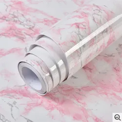 Marble Wallpaper Waterproof Oil-proof Contact Paper Wall Stickers PVC Self Adhesive Bathroom Kitchen Countertop Home Improvement