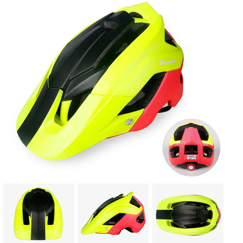 Велосипедные шлемы для мужчин и женщин, велосипедный шлем, задний свет, MTB Горный Дорожный велосипед, интегрально формованные велосипедные шлемы