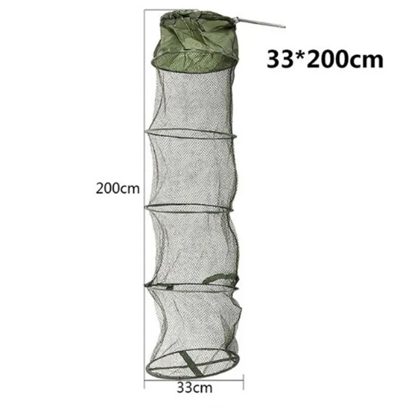 For minnows Fishing Net 5Layers Trap Net Shrimp Crawfish Eel Durable High Quality Hot Sale - Цвет: 2m