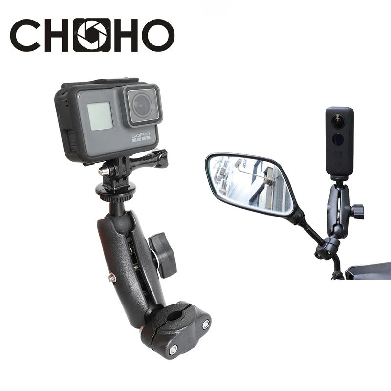 Soporte para motocicleta, accesorios para Gopro Hero, SJCAM, Xiaomi, Yi, DJI|Carcasas para videocámara deportiva| - AliExpress