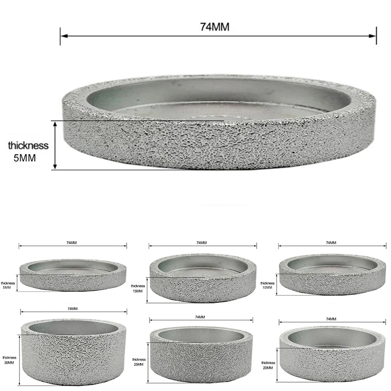 75x20mm Grinding Wheel Vacuum Drazed Diamond Marble Granite Glass Polishing Disc