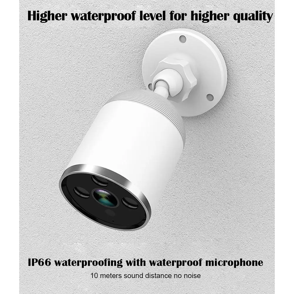 2,4G WiFi ip-камера безопасности HD 1080P Мини панорамный Водонепроницаемый Открытый ONVIF домашний монитор беспроводная сеть ночного видения