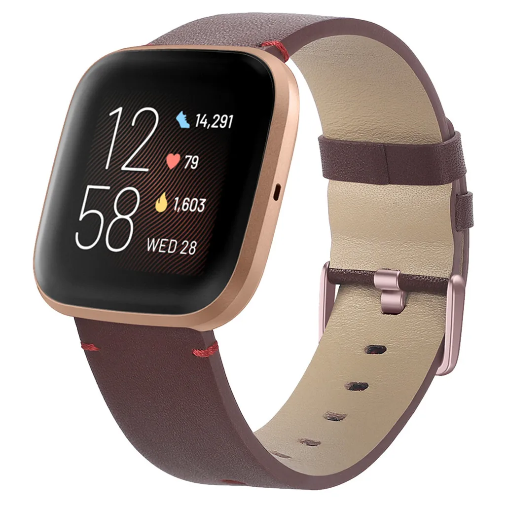 Кожаный ремешок на запястье для Fitbit Versa 2, ремешок для умных часов, роскошный ремешок для мужчин, ремешок для наручных часов, спортивный браслет для женщин и мужчин, браслет Correa, 19Nov