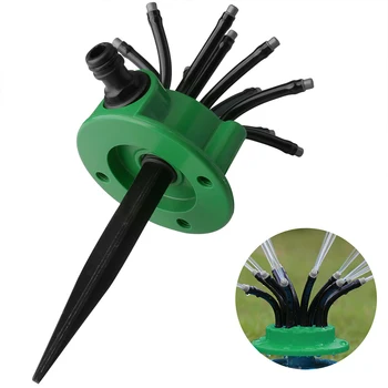 

360° Adjustable Watering Sprayer Household 12 Flexible Tubes Water Sprinkler System Watering Tools Garden Sprinkles