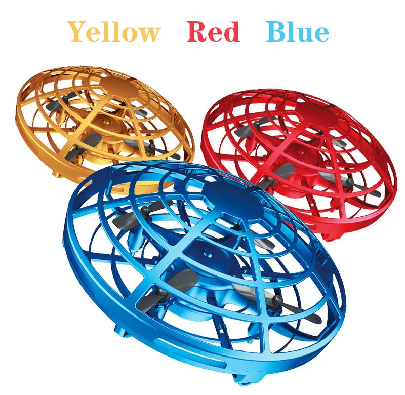 Mini Flying Helicopter UFO RC Drone Hand Sensing Aircraft Electronic Model Quadcopter flayaball Toys Small drohne For Children