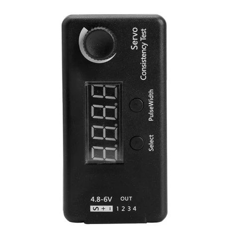 DC48 6V Mini 3 Modes Digital ServoESC Consistency Tester Steering Gear Measurement for RC Helicopter Airplane Car Testing Tool title=