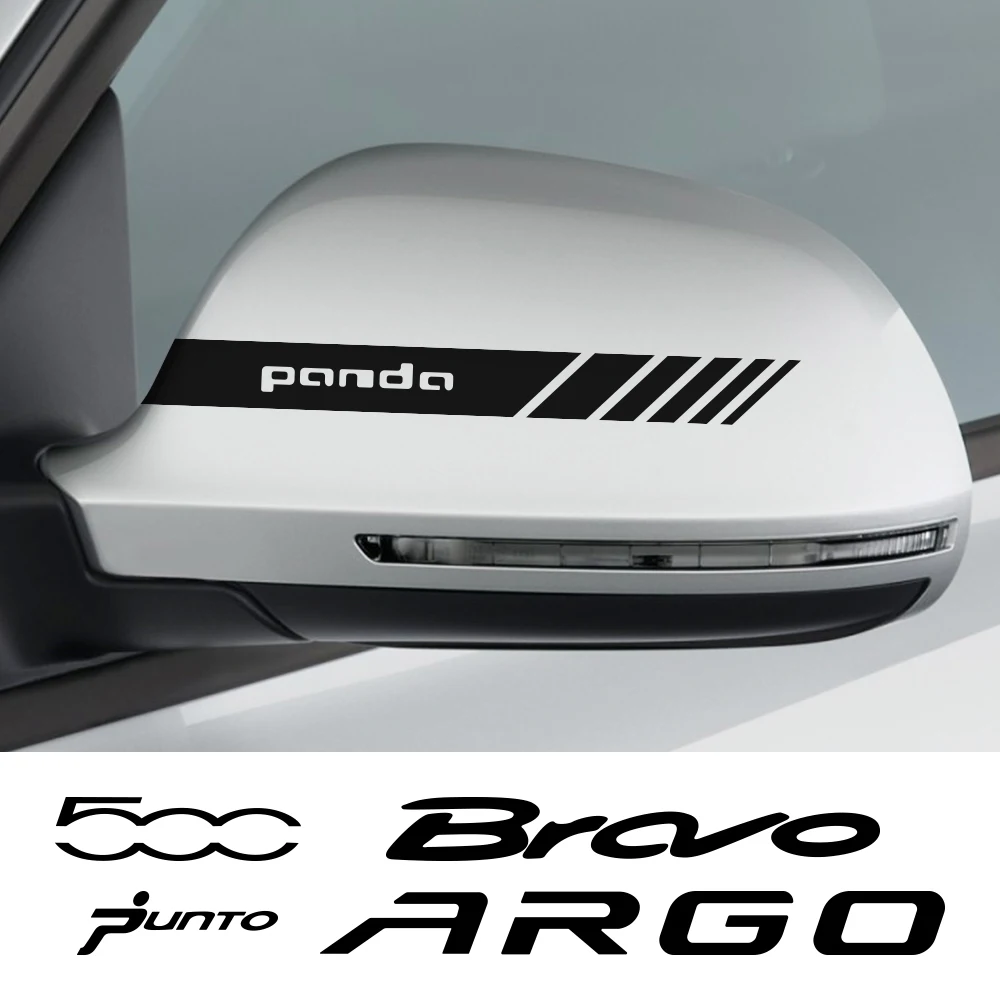 2 шт. Автомобильная наклейка на зеркало заднего вида для Fiat 500 ARGO BRAVO FREEMONT идея LINEA