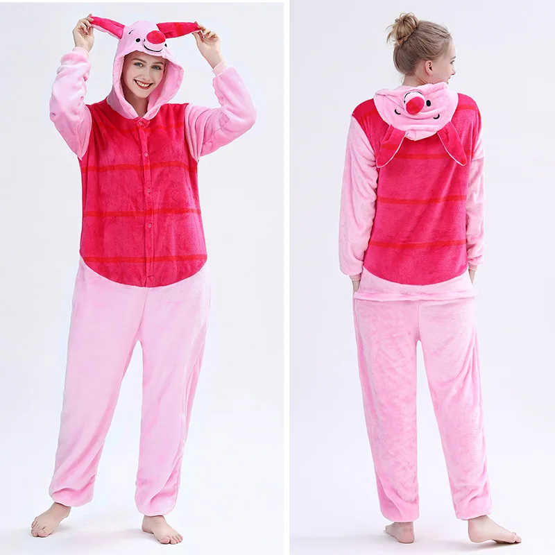 Jкоричневый медведь Кигуруми костюмы-комбинезоны для мужчин wo мужчин животных поросенок onesie мультфильм пижамы Розовая пантера Комбинезоны Косплей