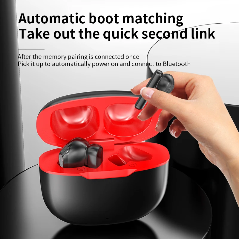 iONCT wireless tws earbuds bluetooth earphone stereo sport earbuds wireless headset with charging box built in microphone